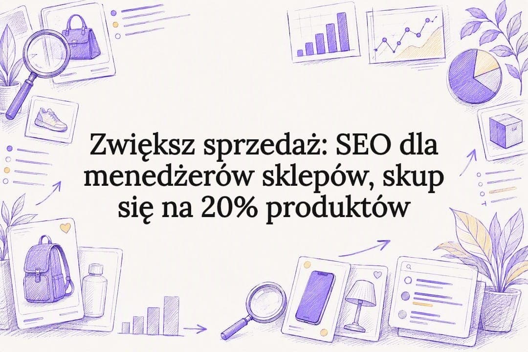 Zwiększ sprzedaż: SEO dla menedżerów sklepów, skup się na 20% produktów